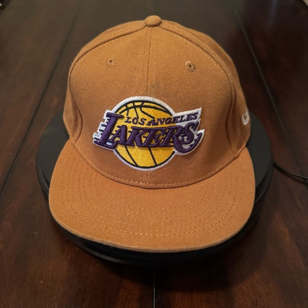 Los Angeles Lakers Gold Snapback Hat NBA Basketball Cap